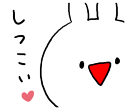 Serious look Invective Rabbit sticker #7219389