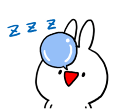 Serious look Invective Rabbit sticker #7219399