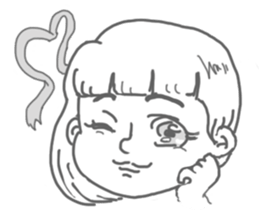 MANGA Girl YUKKO sticker #7219609