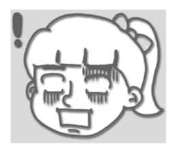 MANGA Girl YUKKO sticker #7219610