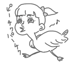 MANGA Girl YUKKO sticker #7219622