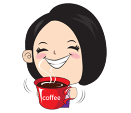 samornsri lady office sticker #7220091