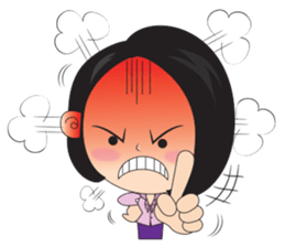 samornsri lady office sticker #7220106
