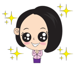 samornsri lady office sticker #7220118