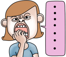 Lovely bad girl sticker #7222622