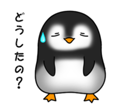 Penguin with 40 emotion or pattern sticker #7222649