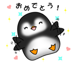 Penguin with 40 emotion or pattern sticker #7222676