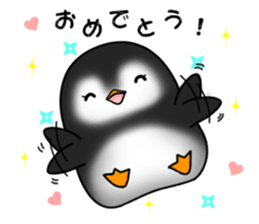 Penguin with 40 emotion or pattern sticker #7222676