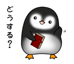 Penguin with 40 emotion or pattern sticker #7222677