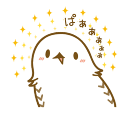 Cute white owl sticker #7222681