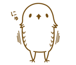 Cute white owl sticker #7222687