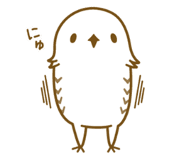 Cute white owl sticker #7222687