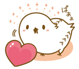 Cute white owl sticker #7222689