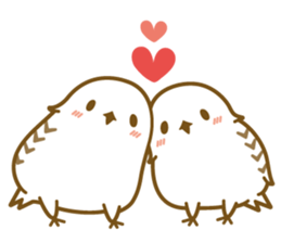 Cute white owl sticker #7222691