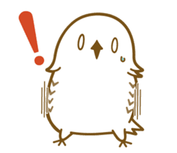 Cute white owl sticker #7222697