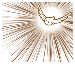 Cute white owl sticker #7222702