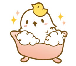 Cute white owl sticker #7222712