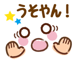 Emoticons and messages Kansai dialect sticker #7223783