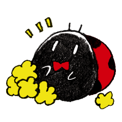Good friend sticker of ladybug.
