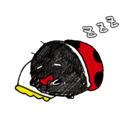 Good friend sticker of ladybug. sticker #7224002