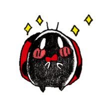 Good friend sticker of ladybug. sticker #7224004