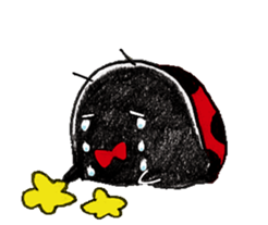 Good friend sticker of ladybug. sticker #7224011