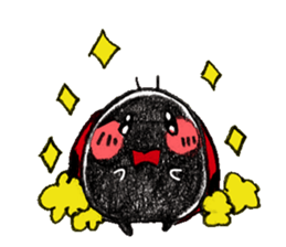 Good friend sticker of ladybug. sticker #7224021