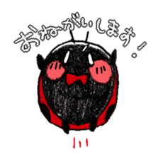 Good friend sticker of ladybug. sticker #7224025
