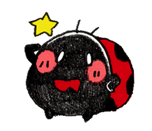 Good friend sticker of ladybug. sticker #7224032