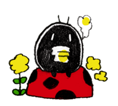 Good friend sticker of ladybug. sticker #7224033