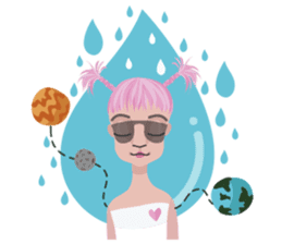 STARRY Lovely planet sticker #7224650