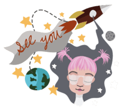 STARRY Lovely planet sticker #7224651