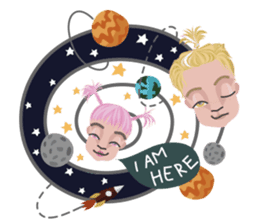 STARRY Lovely planet sticker #7224674