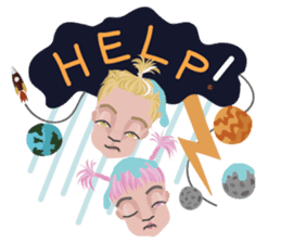 STARRY Lovely planet sticker #7224675