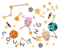 STARRY Lovely planet sticker #7224679
