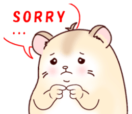 Hamster with 40 emotion or pattern sticker #7224825