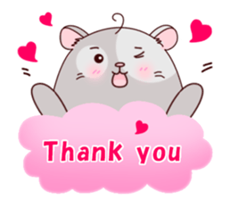 Hamster with 40 emotion or pattern sticker #7224826