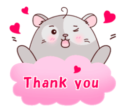 Hamster with 40 emotion or pattern sticker #7224826