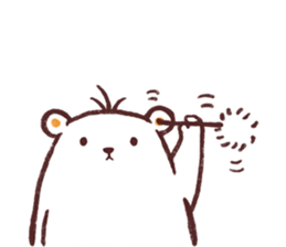 Unmotivated Bear sticker #7225251