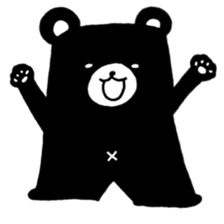 japanese white bear sticker #7225515