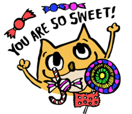 Cat's wonderland sticker #7225956