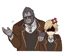 Gorilla boyfriend sticker #7226758