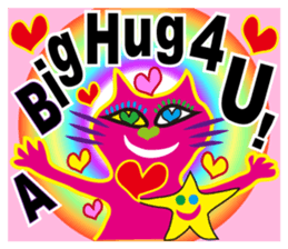 SHOCKING PINKiee the Cat <English Ver.3> sticker #7227289