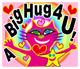 SHOCKING PINKiee the Cat <English Ver.3> sticker #7227289
