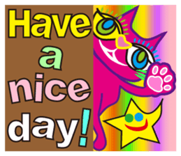 SHOCKING PINKiee the Cat <English Ver.3> sticker #7227292