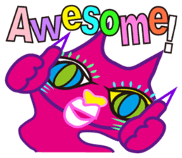 SHOCKING PINKiee the Cat <English Ver.3> sticker #7227293