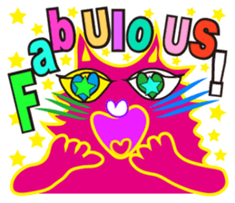 SHOCKING PINKiee the Cat <English Ver.3> sticker #7227295