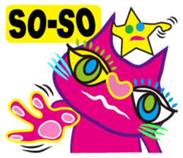 SHOCKING PINKiee the Cat <English Ver.3> sticker #7227299