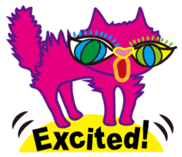 SHOCKING PINKiee the Cat <English Ver.3> sticker #7227304
