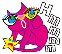 SHOCKING PINKiee the Cat <English Ver.3> sticker #7227308